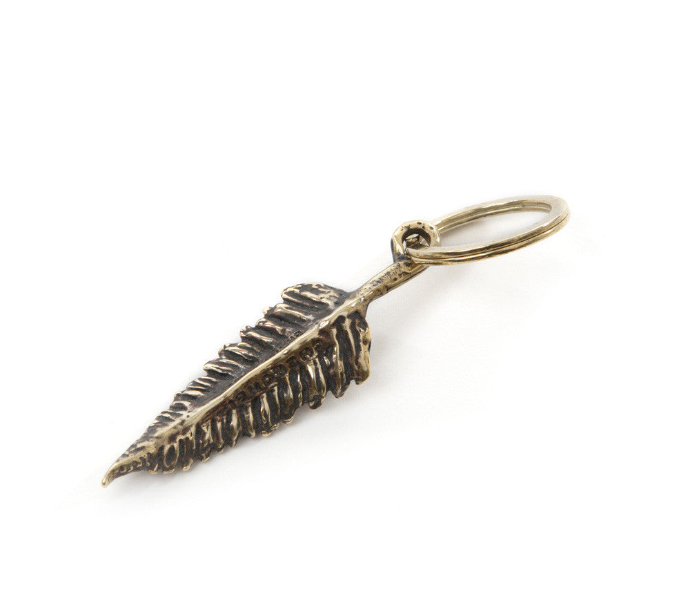 British Flora Key Fob, Solid Brass,